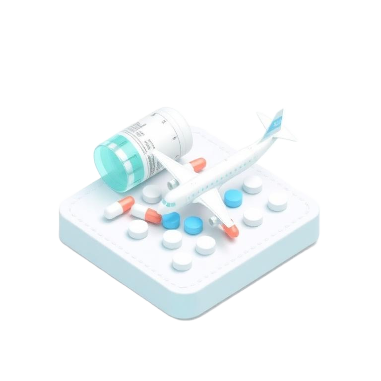 Medicine package with plane